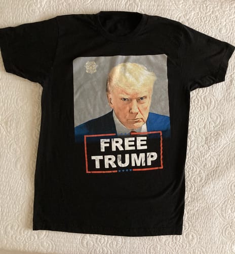 Customer photo review of Trump Mugshot T-Shirt
