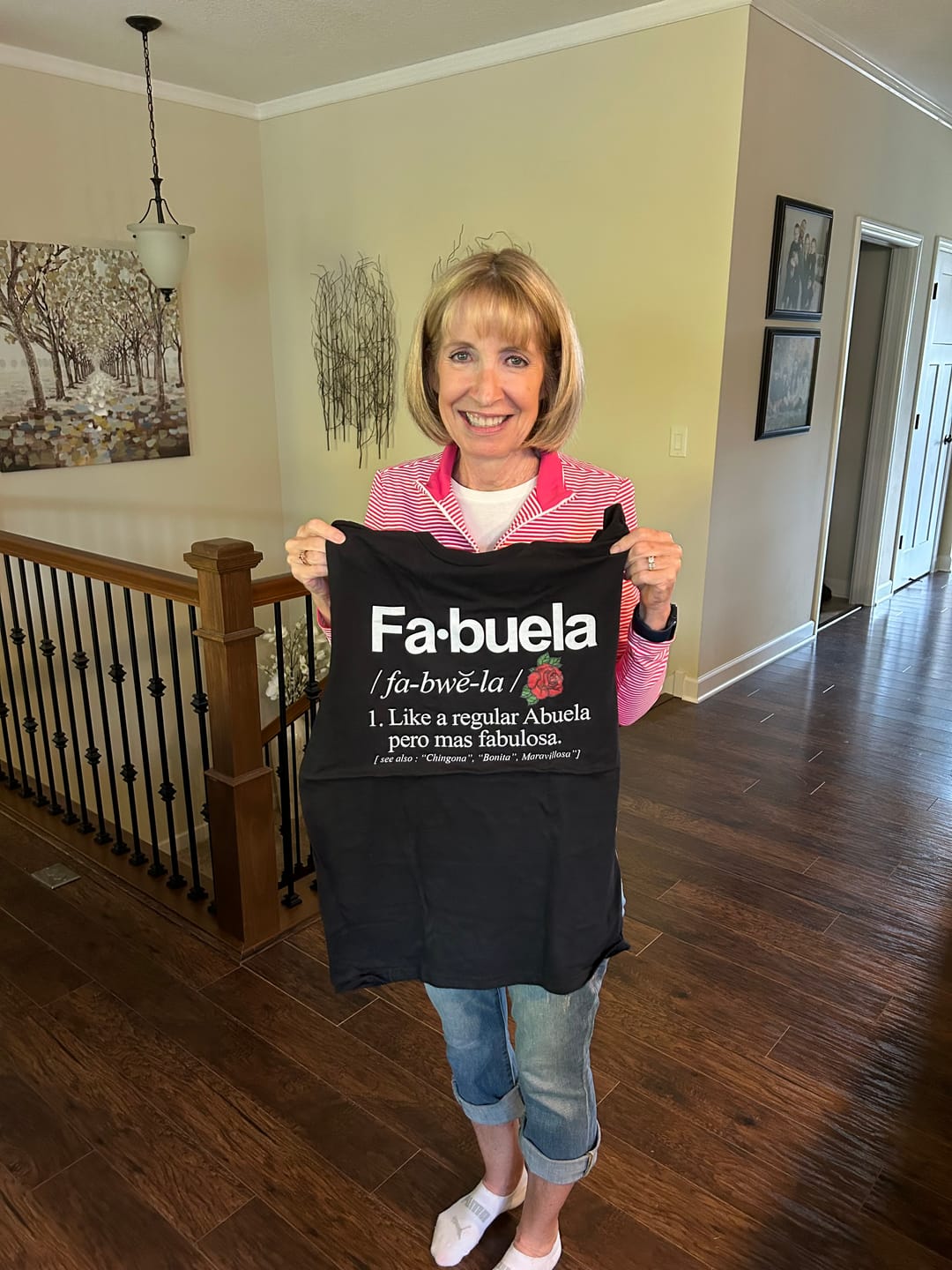 Customer photo review of Fabuela Fabulosa Abuela T-Shirt