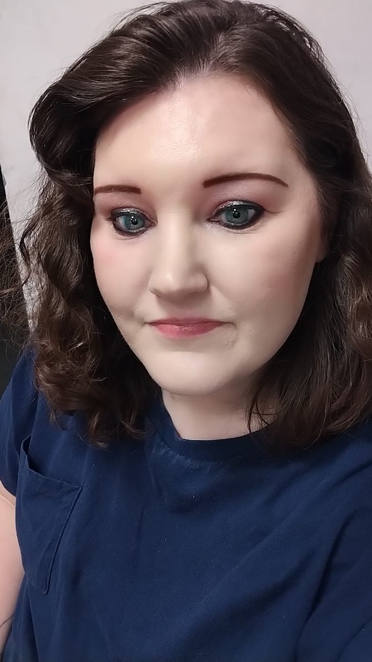 Customer photo review of Polar Light Blue Prescription Colored Contact Lenses