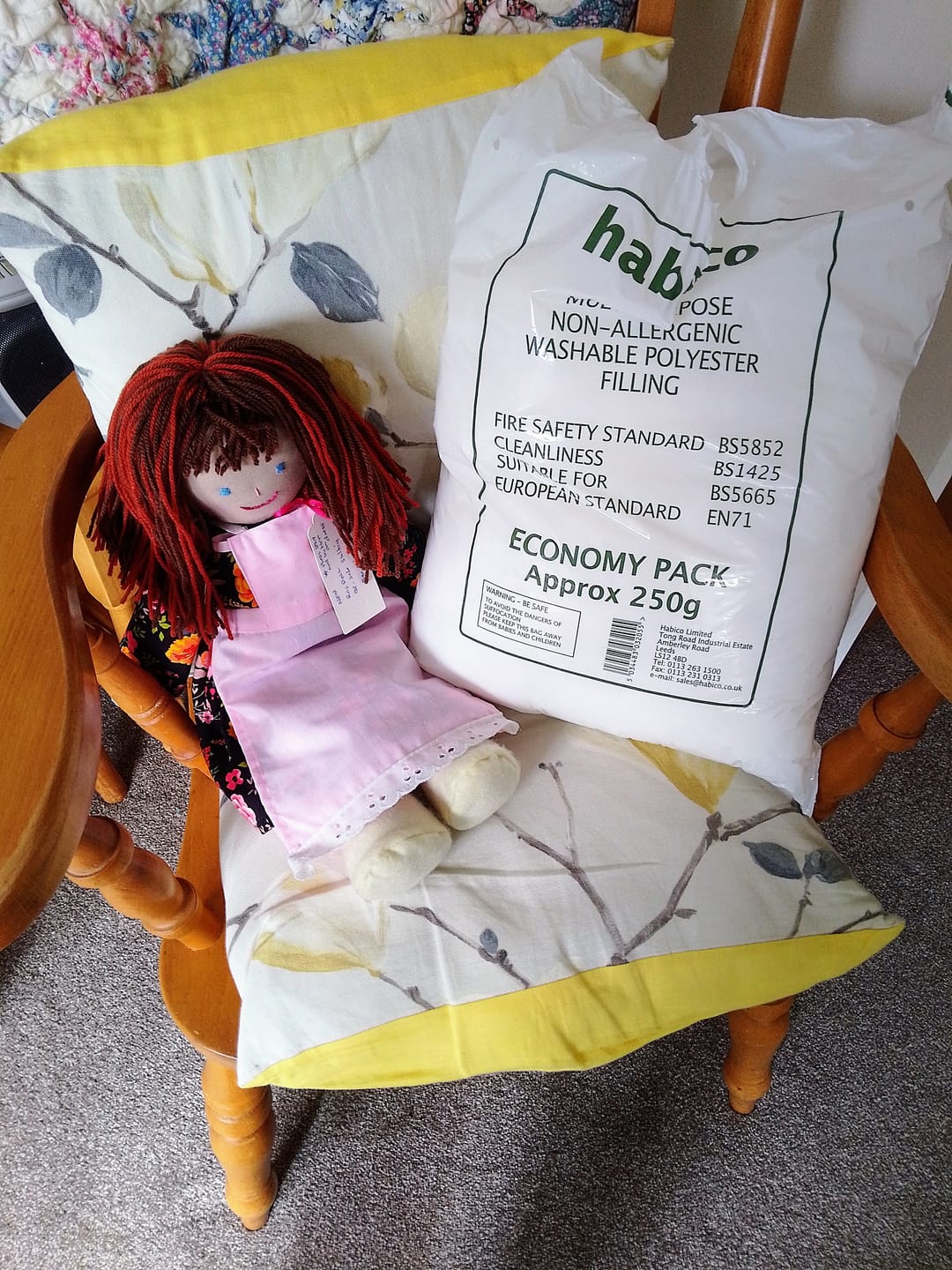 Customer photo review of Soft Toy Filling Stuffing - White - 250g