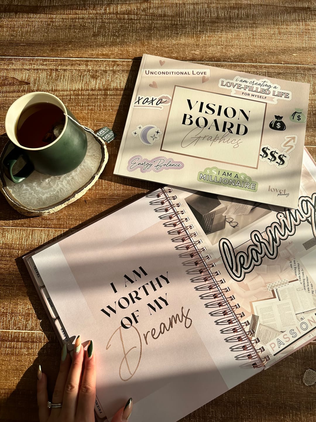 Customer photo review of Vision Board Book LUXE EDITION (Hardcover)