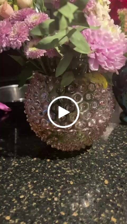 Customer video review of Rosaline Hobnail Vase
