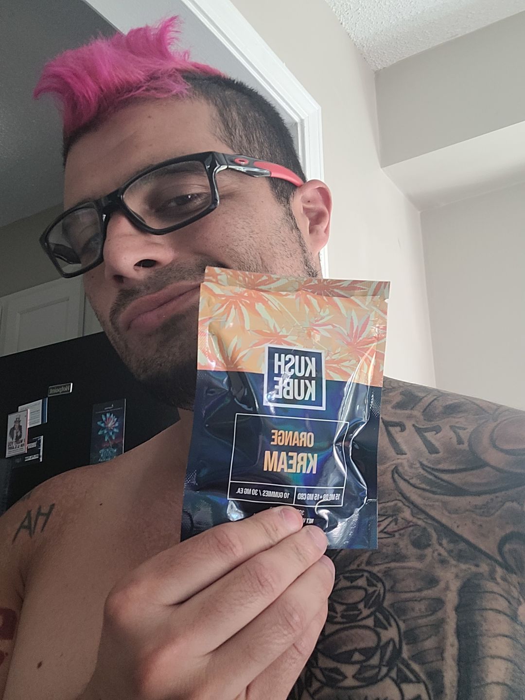 Customer photo review of Orange Kream - 10 Gummy Pack