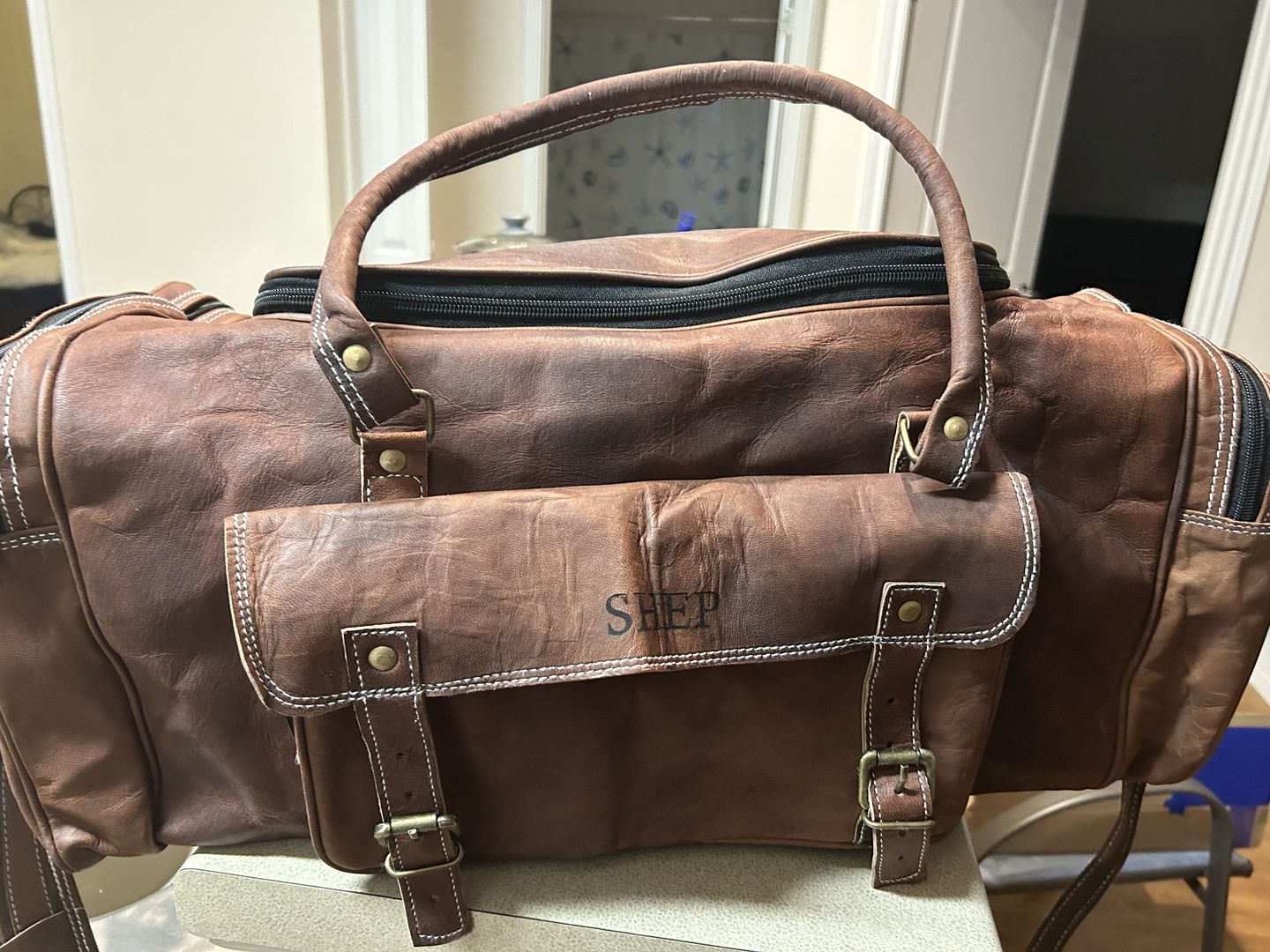 Customer photo review of BOGO: Traveler Weekender Duffle Bag + FREE Toiletry Bag
