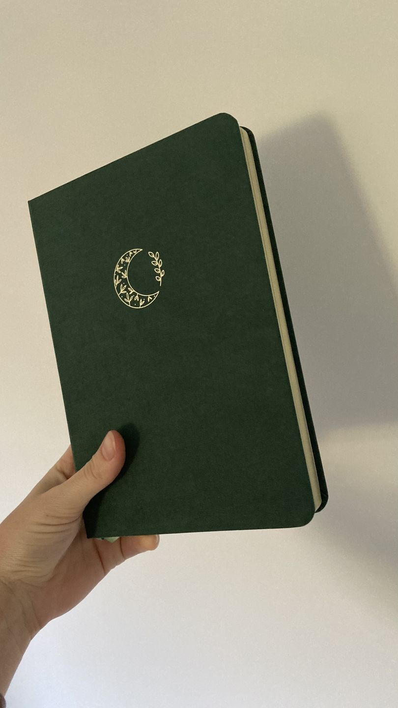 Customer photo review of Tsuki ‘Midnight Garden’ Limited Edition Bullet Journal ☾