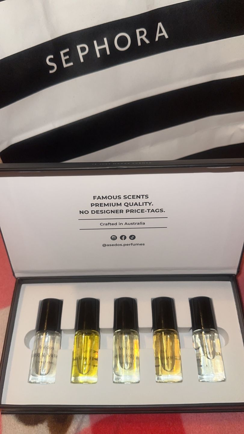 Customer photo review of Asēdos Perfume Oil Set - Her Collection