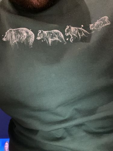 Customer photo review of Waschbär Luca  - Bio Herren Shirt