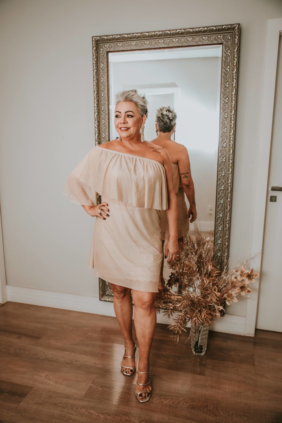 Customer photo review of SHIMMER BODY OIL