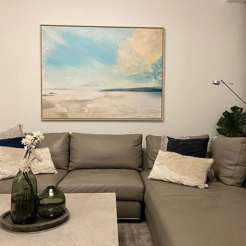Customer photo review of Beach Scene Painting #ABSH06