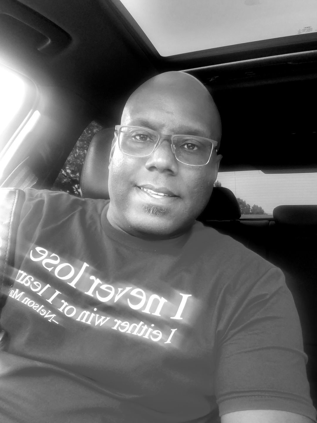 Customer photo review of I Never Lose -Nelson Mandela