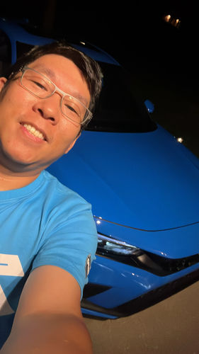 Customer photo review of The Honda Car Tee (1970) - Blue