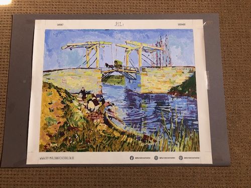 Customer photo review of Malen nach Zahlen - Die Brücke von Langlois in Arles mit Wäscherinnen - Vincent van Gogh