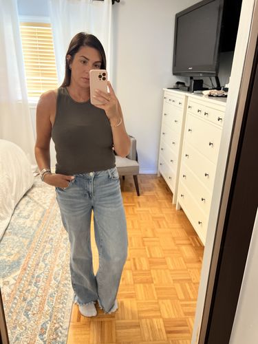 Customer photo review of Ribbed Bamboo Tank