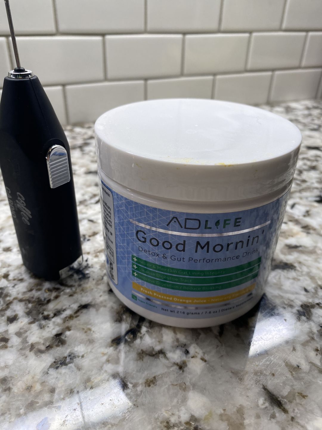Customer photo review of Good Mornin - Detox and Gut Performance Drink