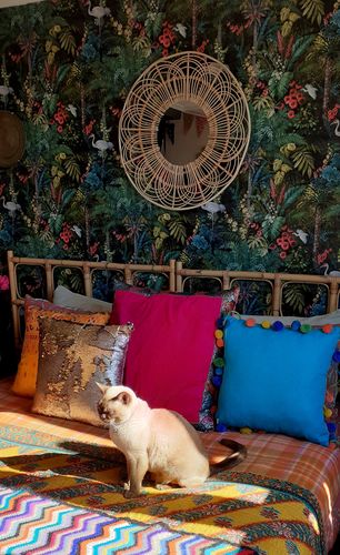 Customer photo review of Masoala Wallpaper - 4 colours