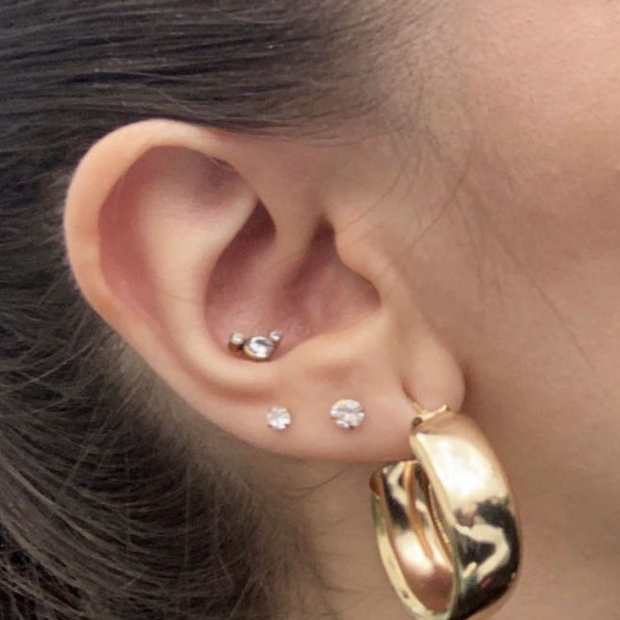Customer photo review of Little Mouse Piercing | Titan