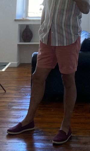 Avis photo d'un client sur Espadrille homme PET recyclé, rouge bordeaux