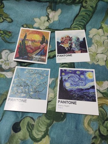 Customer photo review of Van Gogh Almond Blossom Tablo Duvar Örtüsü