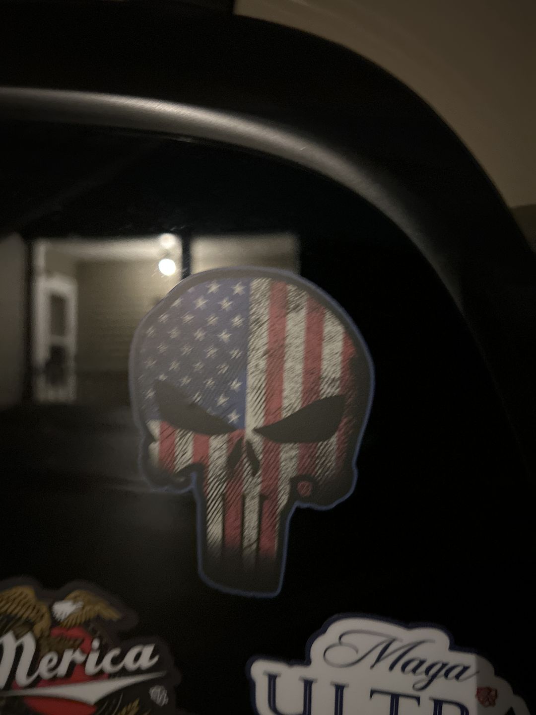 Customer photo review of USA Punisher Decal