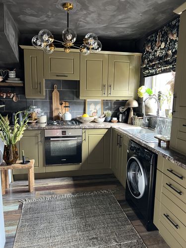 Customer photo review of Modern Sputnik Glass Globe Chandelier