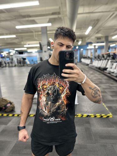 Customer photo review of RANDOM TEE - [do not order more than 1, you will receive a duplicate] NO refunds/exchanges.
