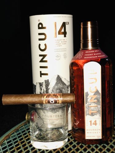 Customer photo review of Tin Cup Fourteener 14 Year Old Bourbon Whiskey (750ml)