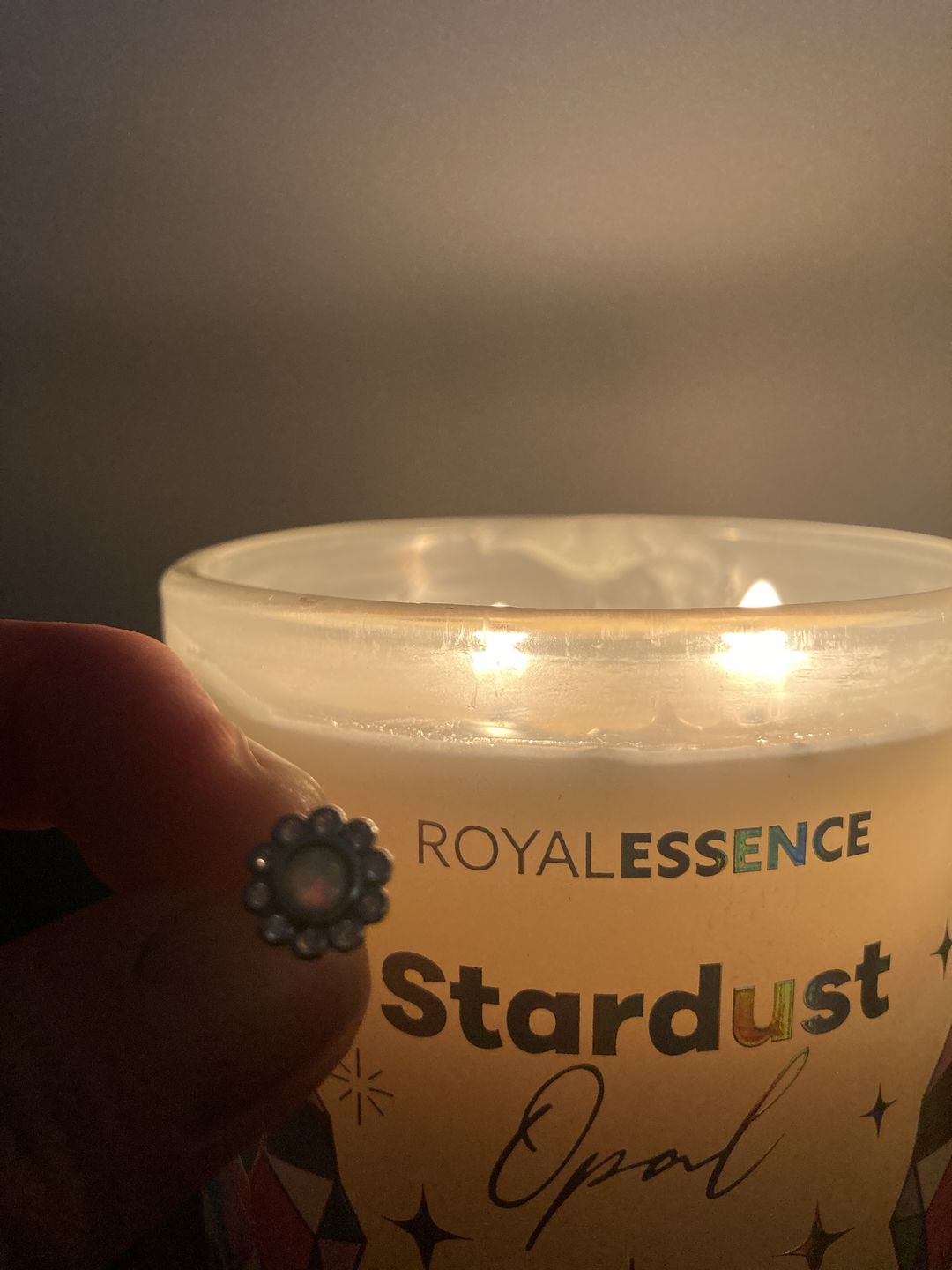 Customer photo review of Stardust Opal (Candle)