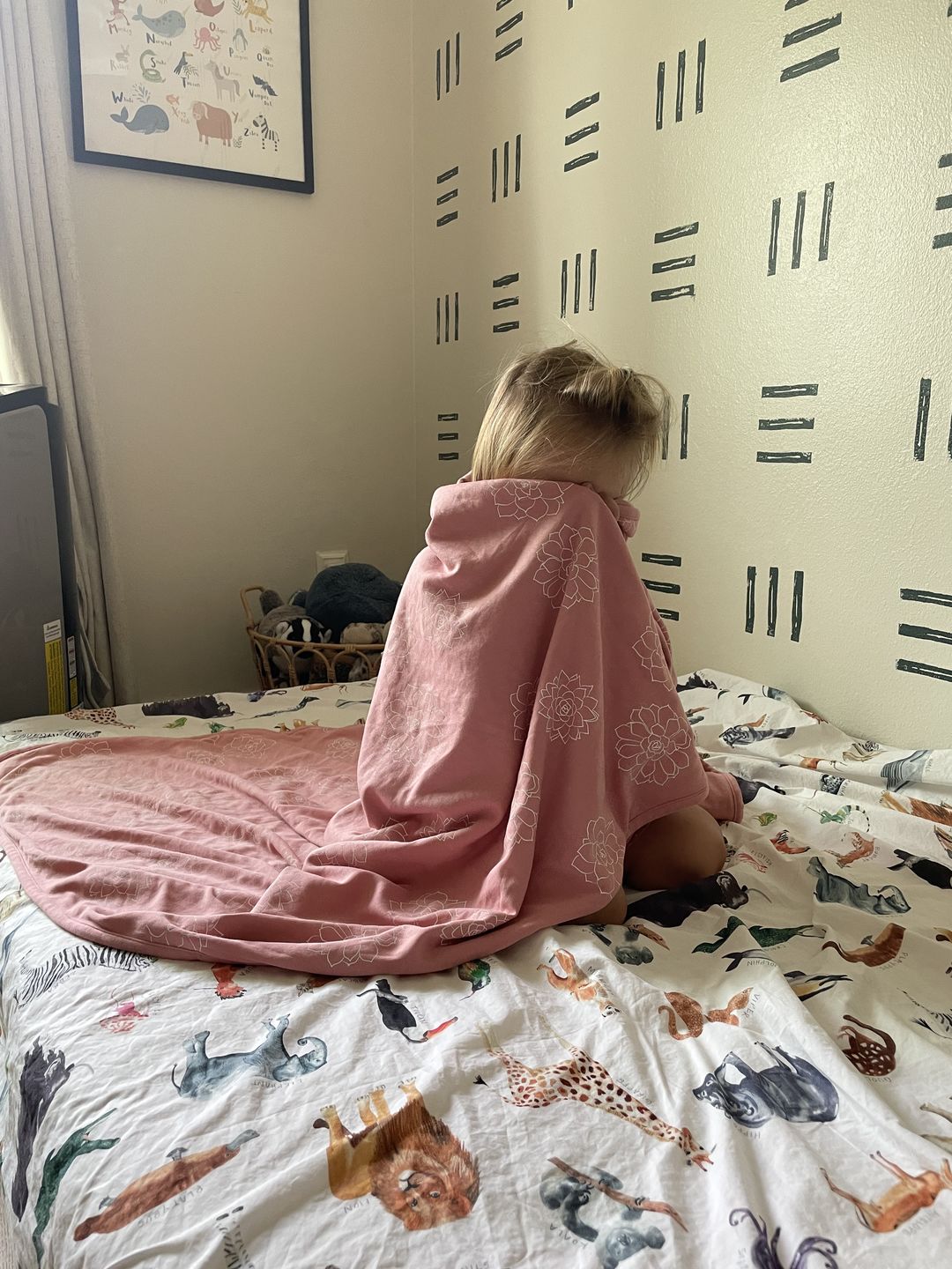 Customer photo review of Toddler Blanket, 4 Season® Merino Wool & Organic Cotton Blanket, 52.5" x 40", Succulent
