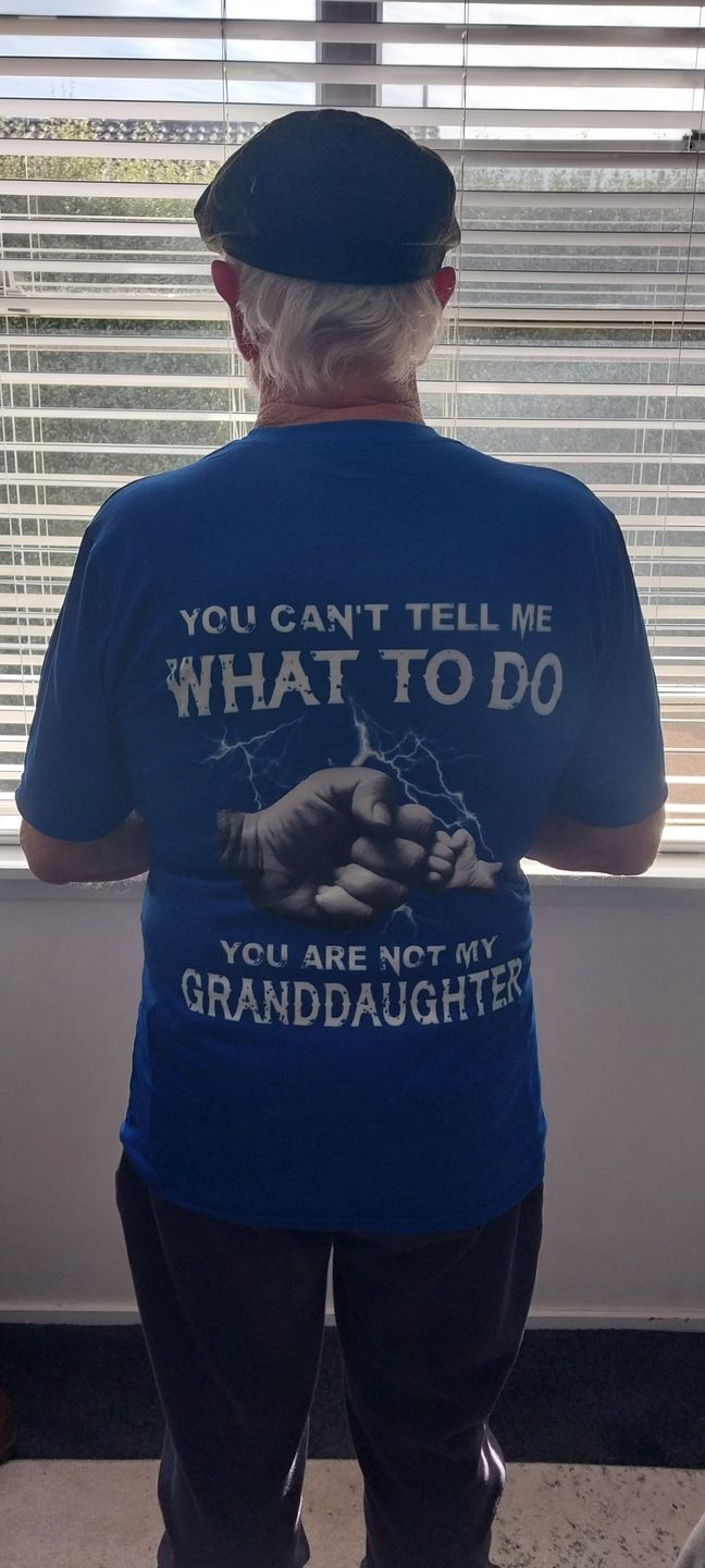 Customer photo review of My Granddaughter Premium Fit Mens Tee