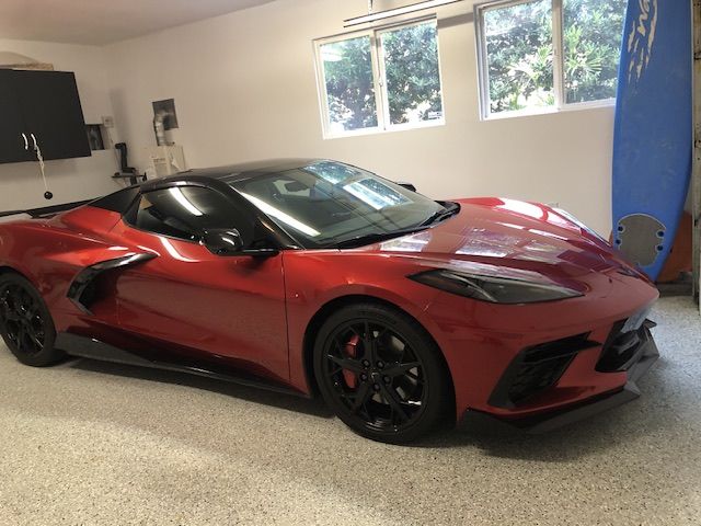 Customer photo review of Corvette C8 5VM Front Splitter (2-Piece Version) & Side Skirts