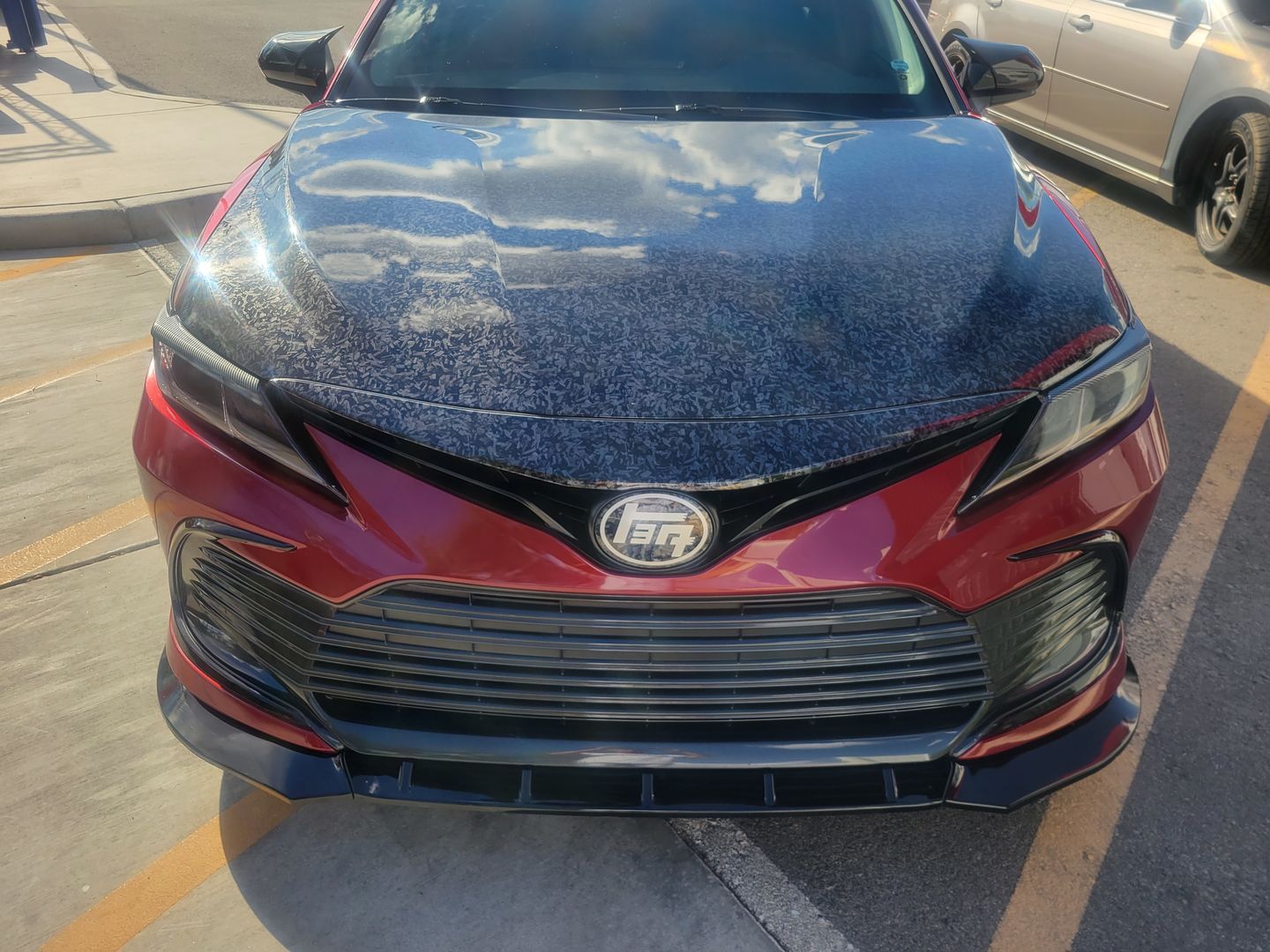 Customer photo review of Black Forged Carbon Fiber Vinyl Wrap