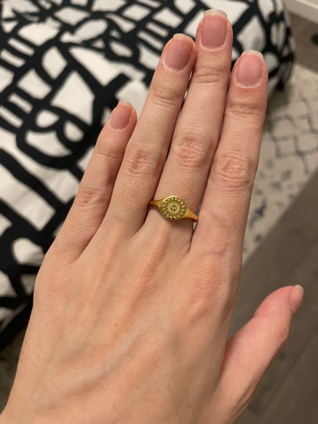 Customer photo review of Summer Solstice Gold Ring