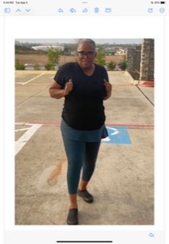 Customer photo review of Complete Coverage Skirted Legging -Angle Flared Style