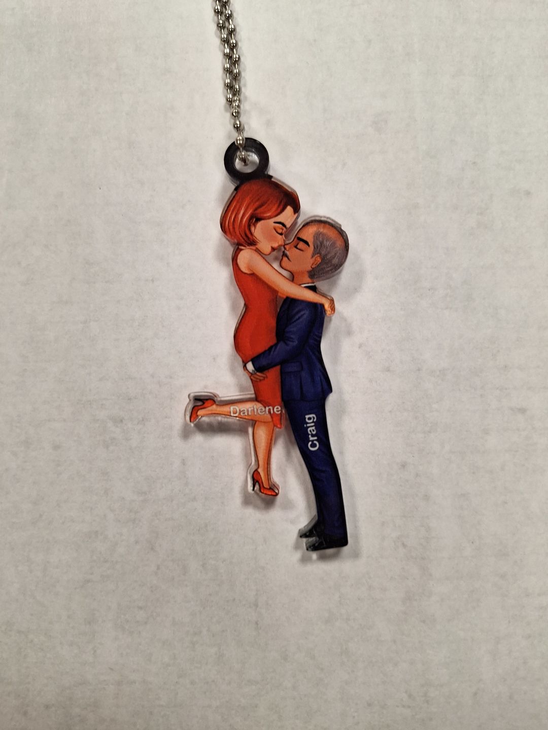Customer photo review of Hug Couple Personalized Ornament Perfect Gift For Your Lover
