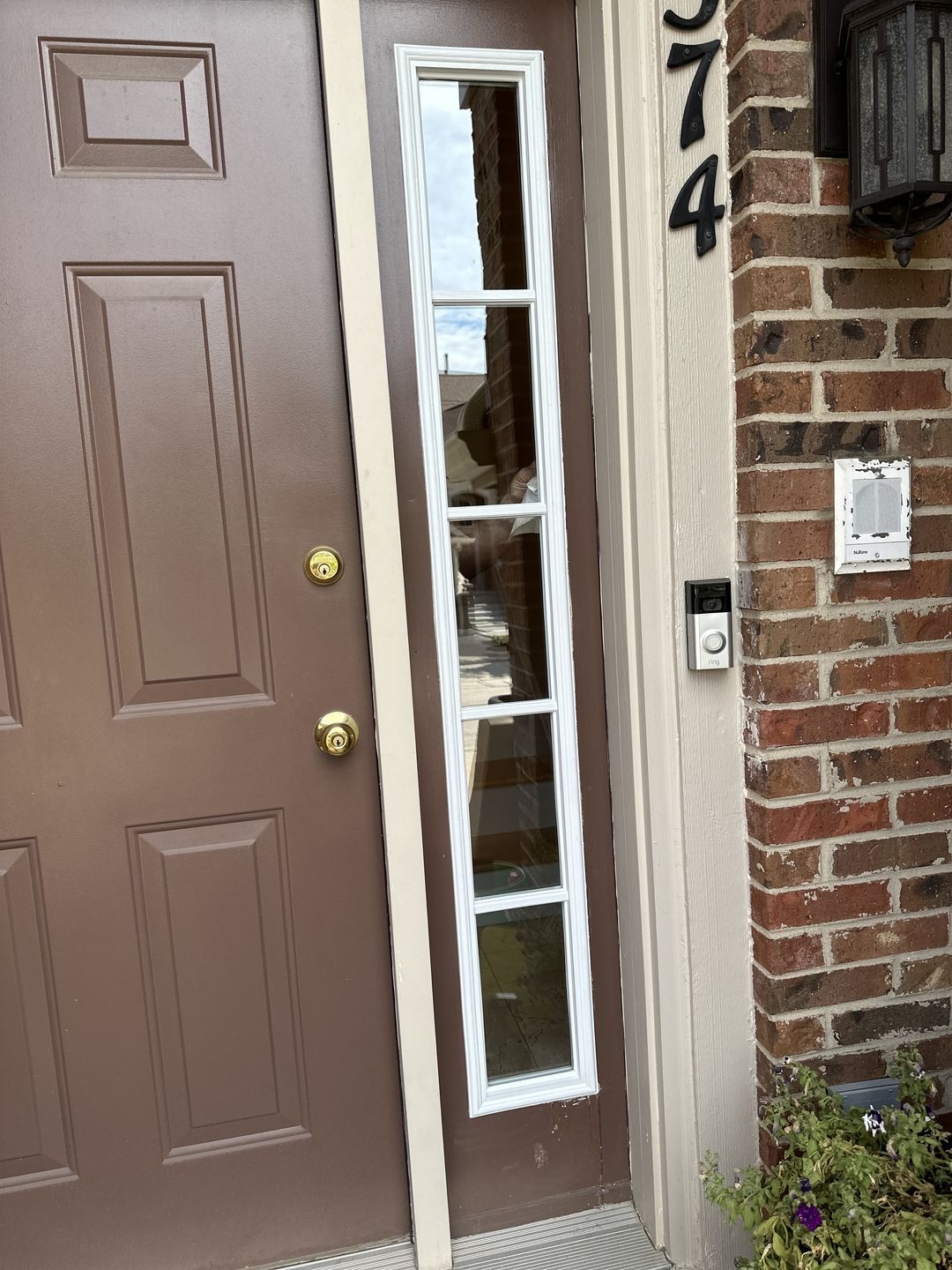 Customer photo review of Full Sidelite Frame Kit