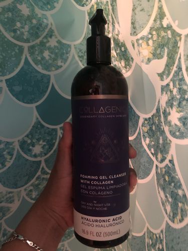 Customer photo review of Gel Limpiador Ácido Hialurónico