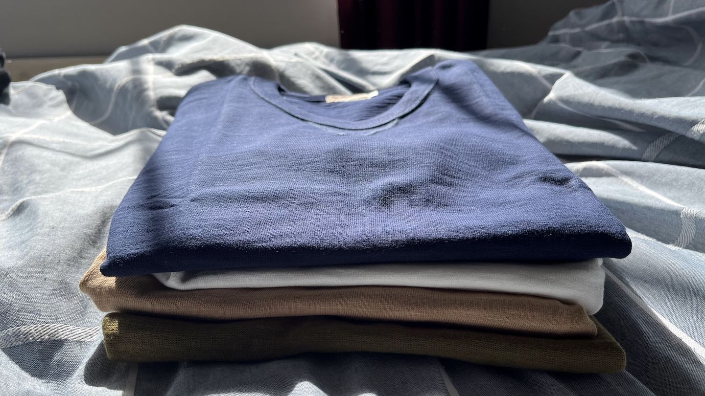 Customer photo review of 10.5 oz Cotton Tubular Gusset T-Shirt - Green