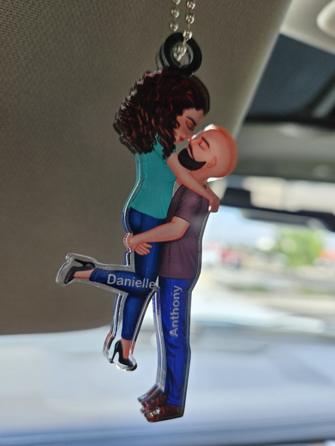 Customer photo review of Hug Couple Personalized Ornament Perfect Gift For Your Lover