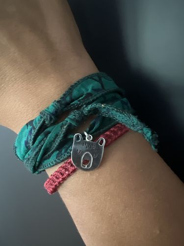 Recensione con foto di un cliente su Orso 🐻 Bracciale animale guida