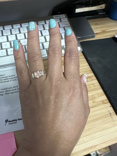 Customer photo review of *NEW* 14K Flower Fancy Ring JTJ™ -
