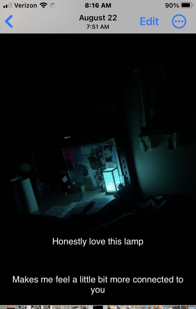 Customer photo review of Classic Friendship Lamps Imperfect