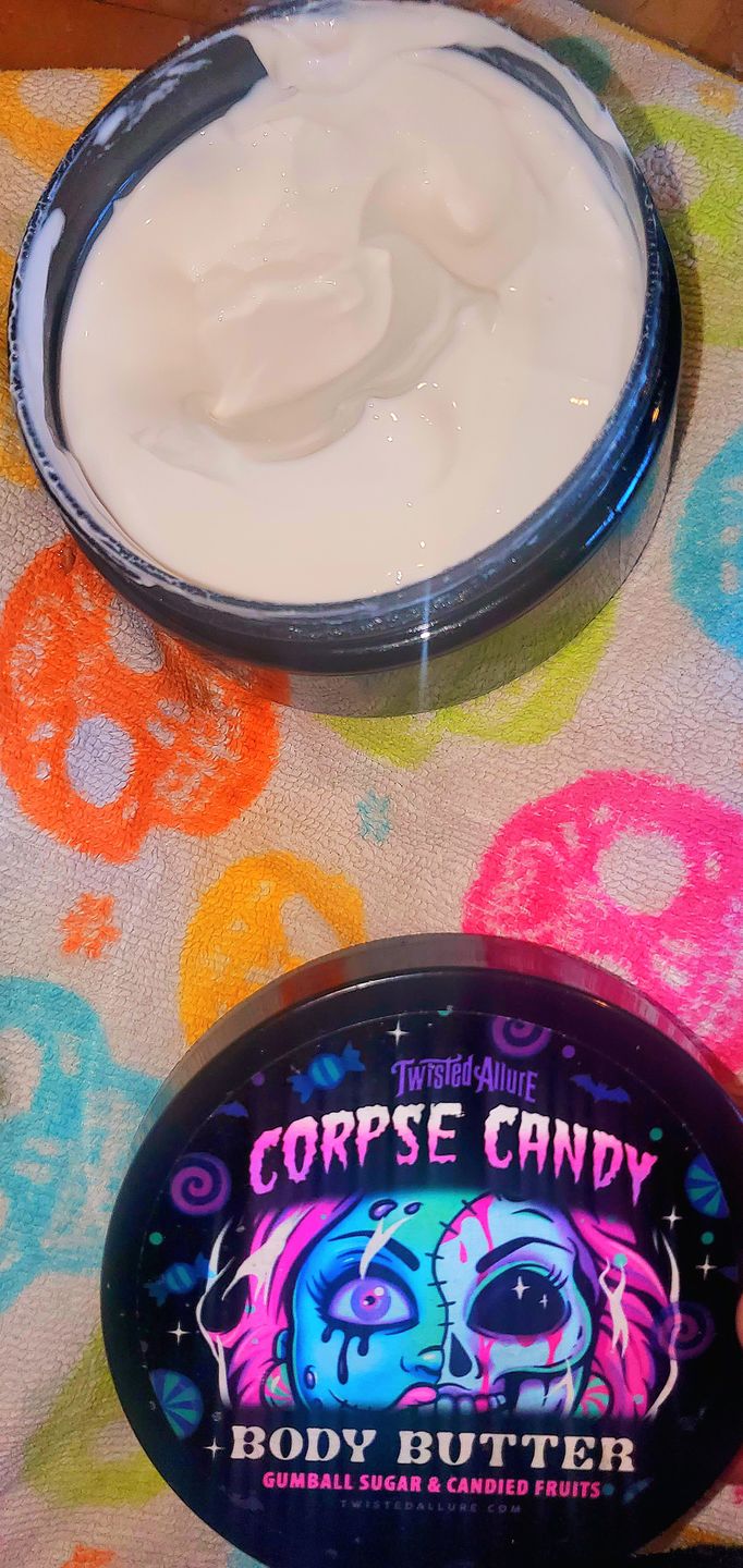 Customer photo review of Corpse Candy Body Butter (Gumball sugar & Candy Fruits)
