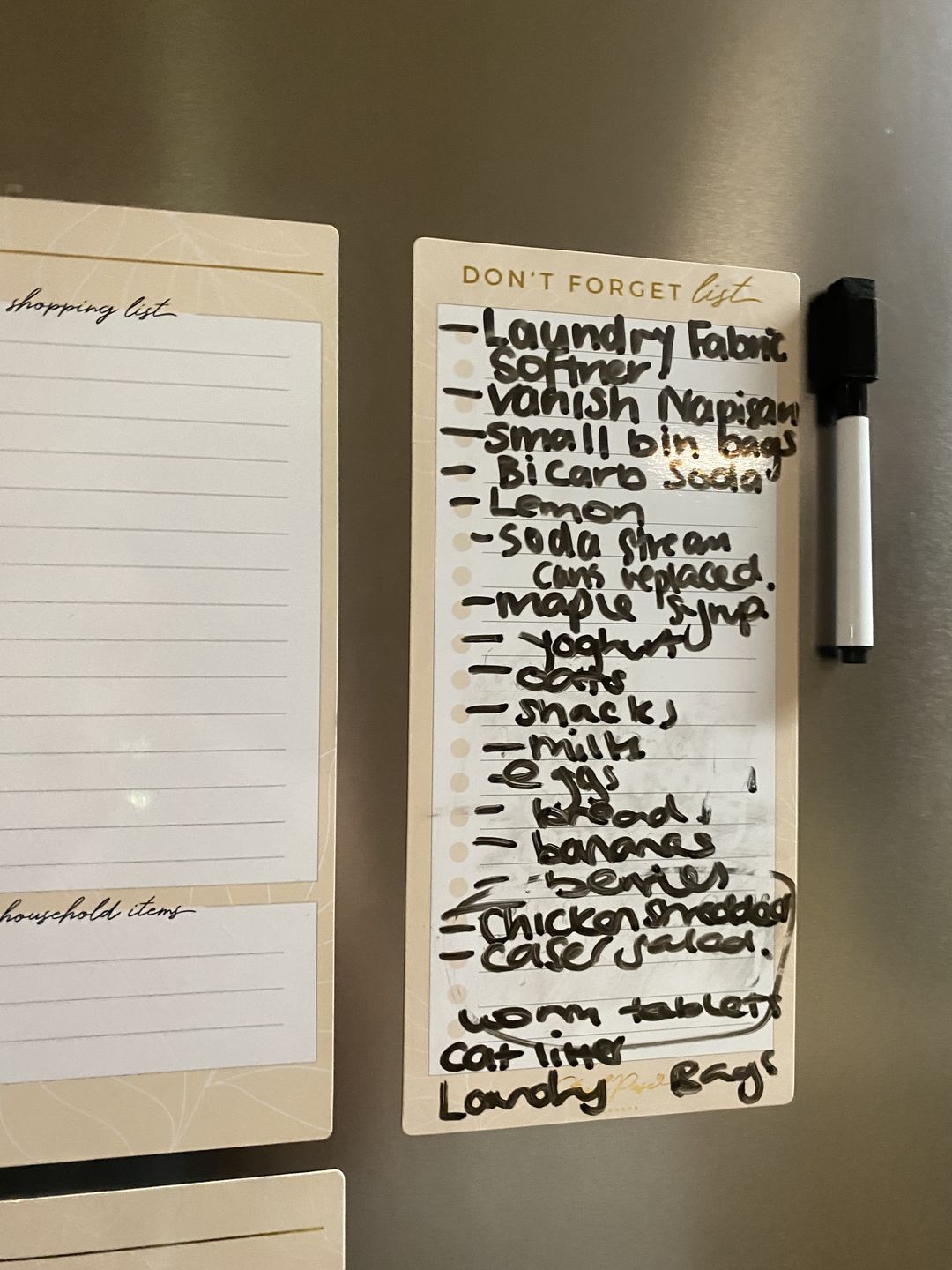 Customer photo review of NEW Beige Magnet Planner Set