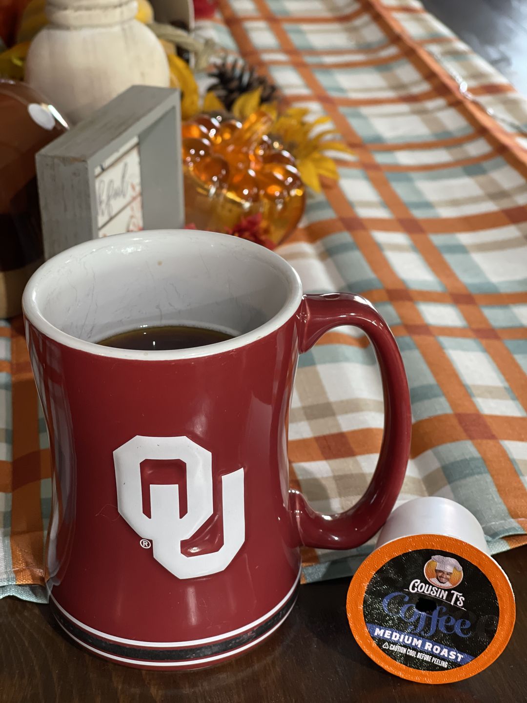 Customer photo review of Cousin T's Signature Blend Medium Roast Coffee