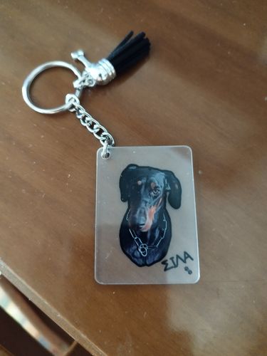 Customer photo review of Μπρελόκ με το Δικό σας Κατοικίδιο