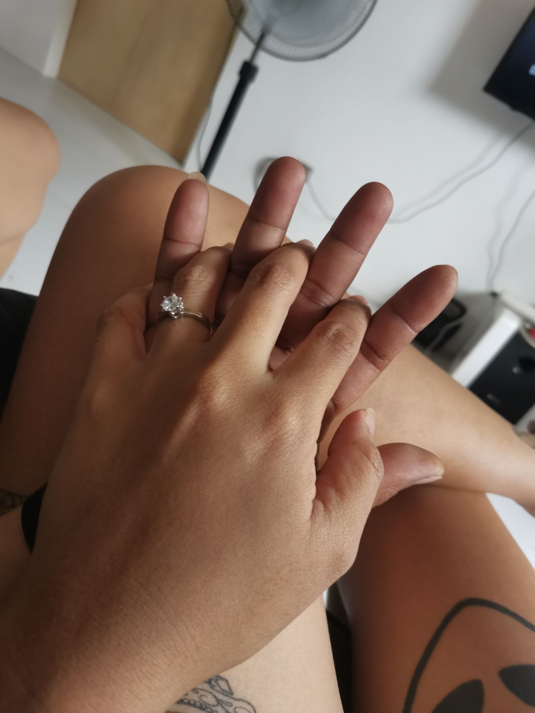 Customer photo review of 1ct Solitaire 6-prong Engagement Ring