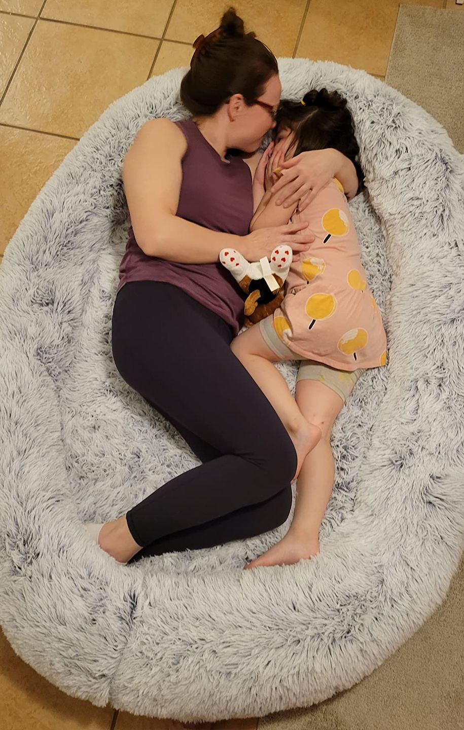 Customer photo review of Human Dog Bed