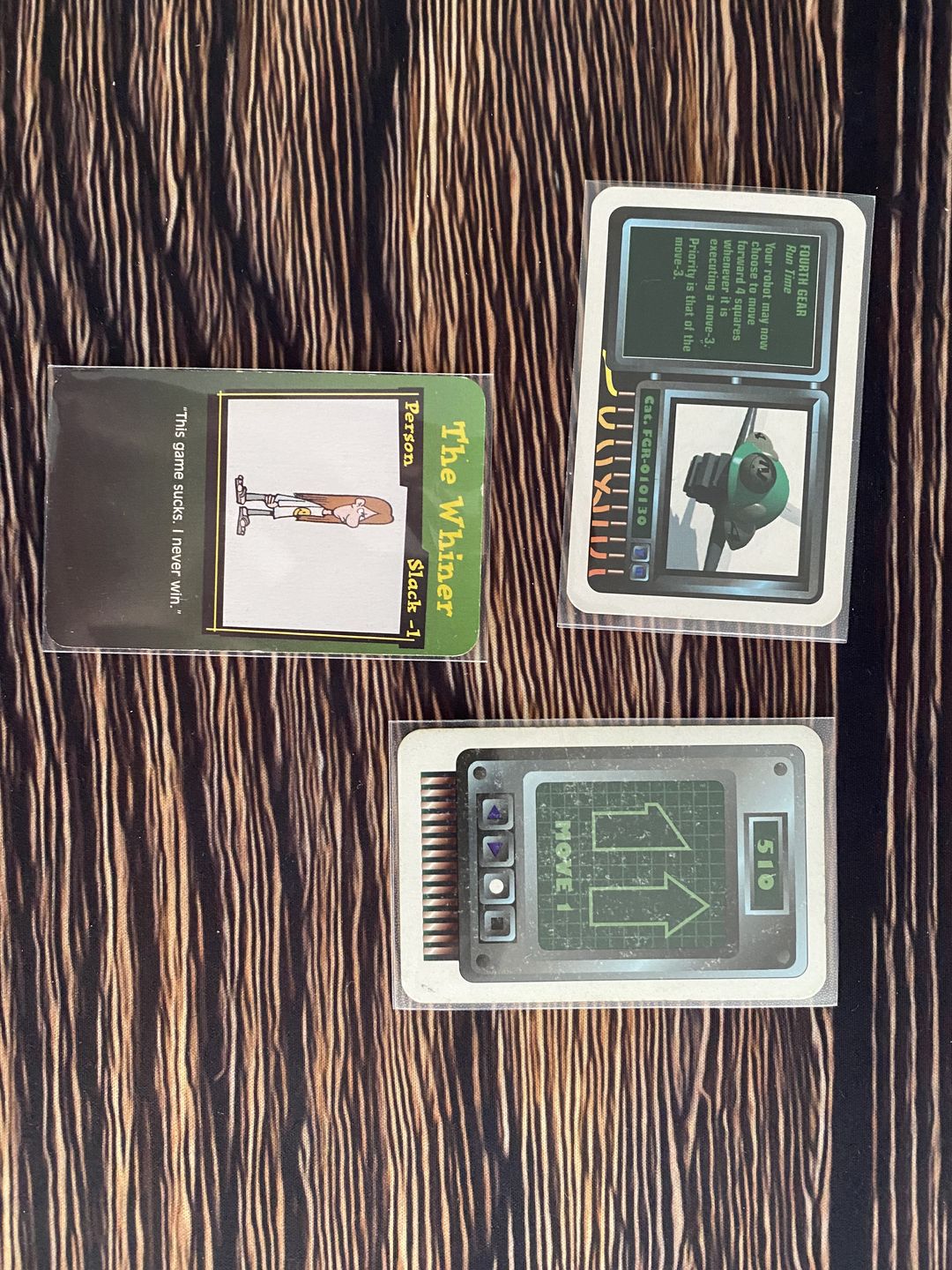 Customer photo review of Clear Matte Standard American Card Sleeves