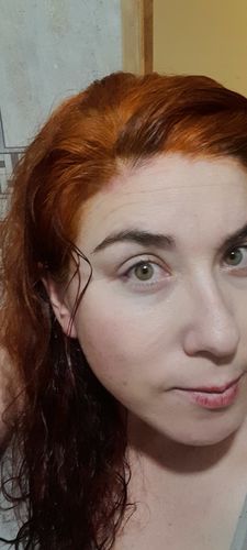 Reseña con foto de un cliente sobre Henna Jamila Hair
