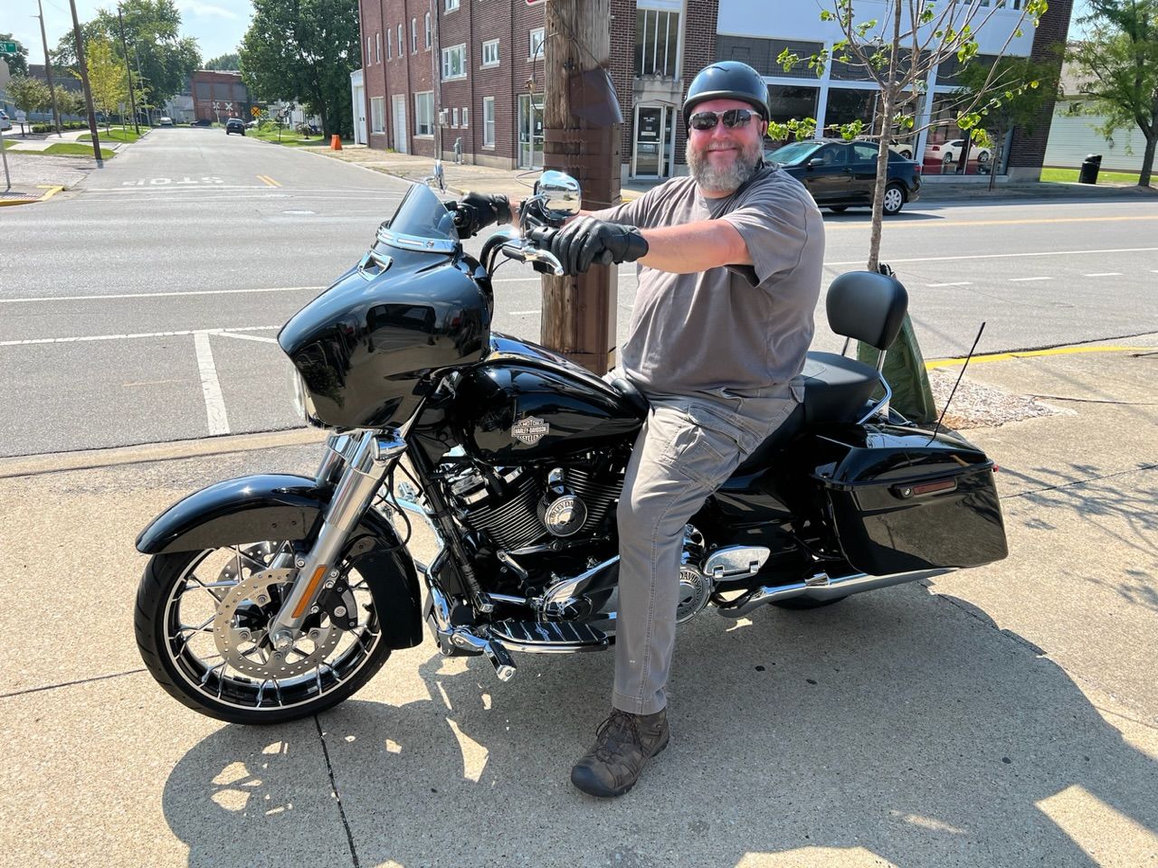 Customer photo review of Smallest Lightest SOA DOT Beanie Helmet / Gloss Black